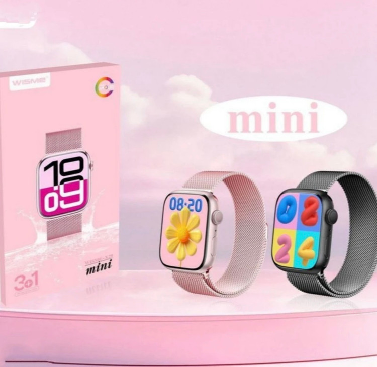ساعت هوشمند ۴۱ میلیمتری ویسمی مدل X29 mini به همراه بندسیلیکونی و فلزی